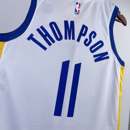 23 Season Warriors V-neck White No.11 Thompson