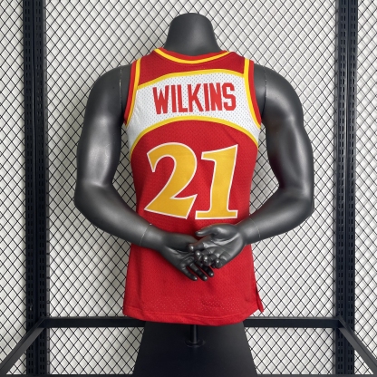 MN Heat Pressed Vintage Jersey: SW Hawks 85/86 Season No.21 Wilkins