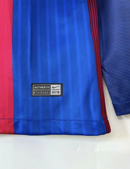 Retro 16-17 Barcelona long sleeve Home Size S-XXL