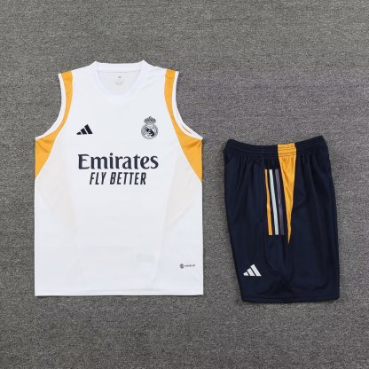 23-24 Real Madrid White Training Vest Size S-XXL