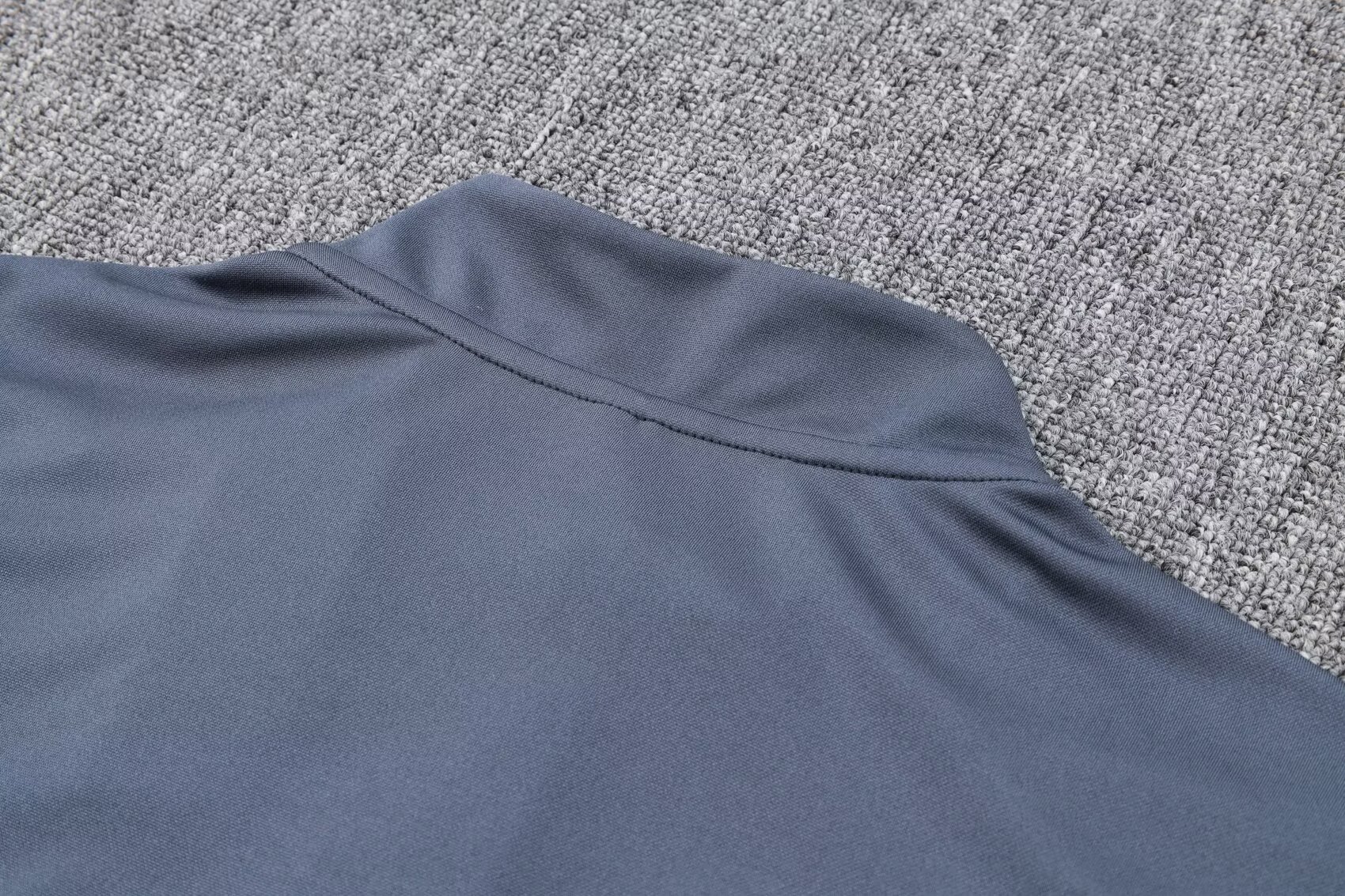 23-24 Real Madrid Gray Half-Zip Jacket Suit