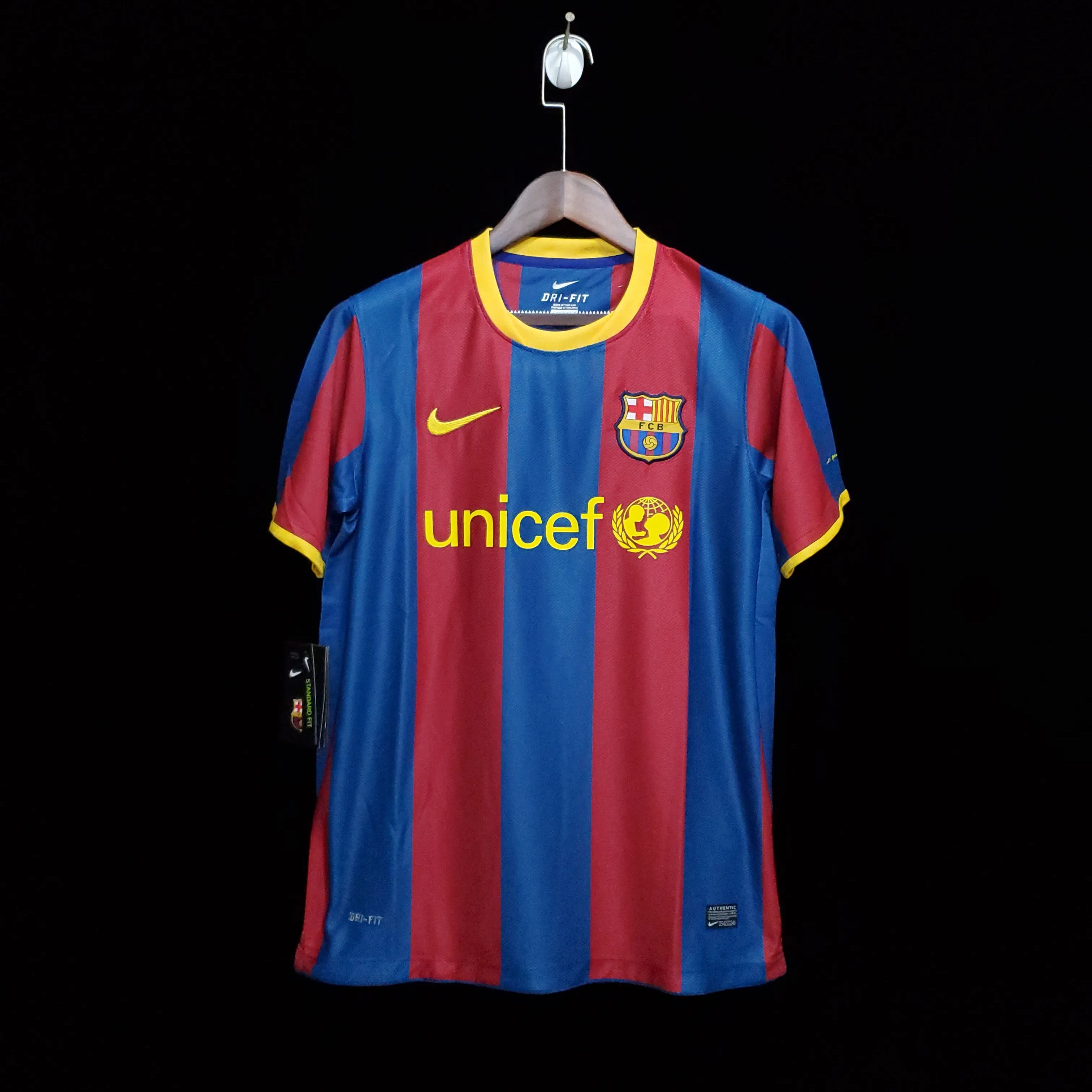 Retro Barcelona 10-11 home S-XXL