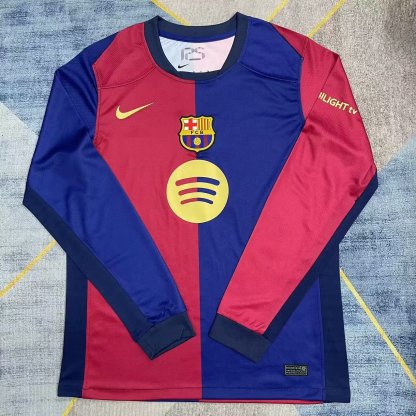 24/25 Barcelona home long sleeve fan version S-XXL
