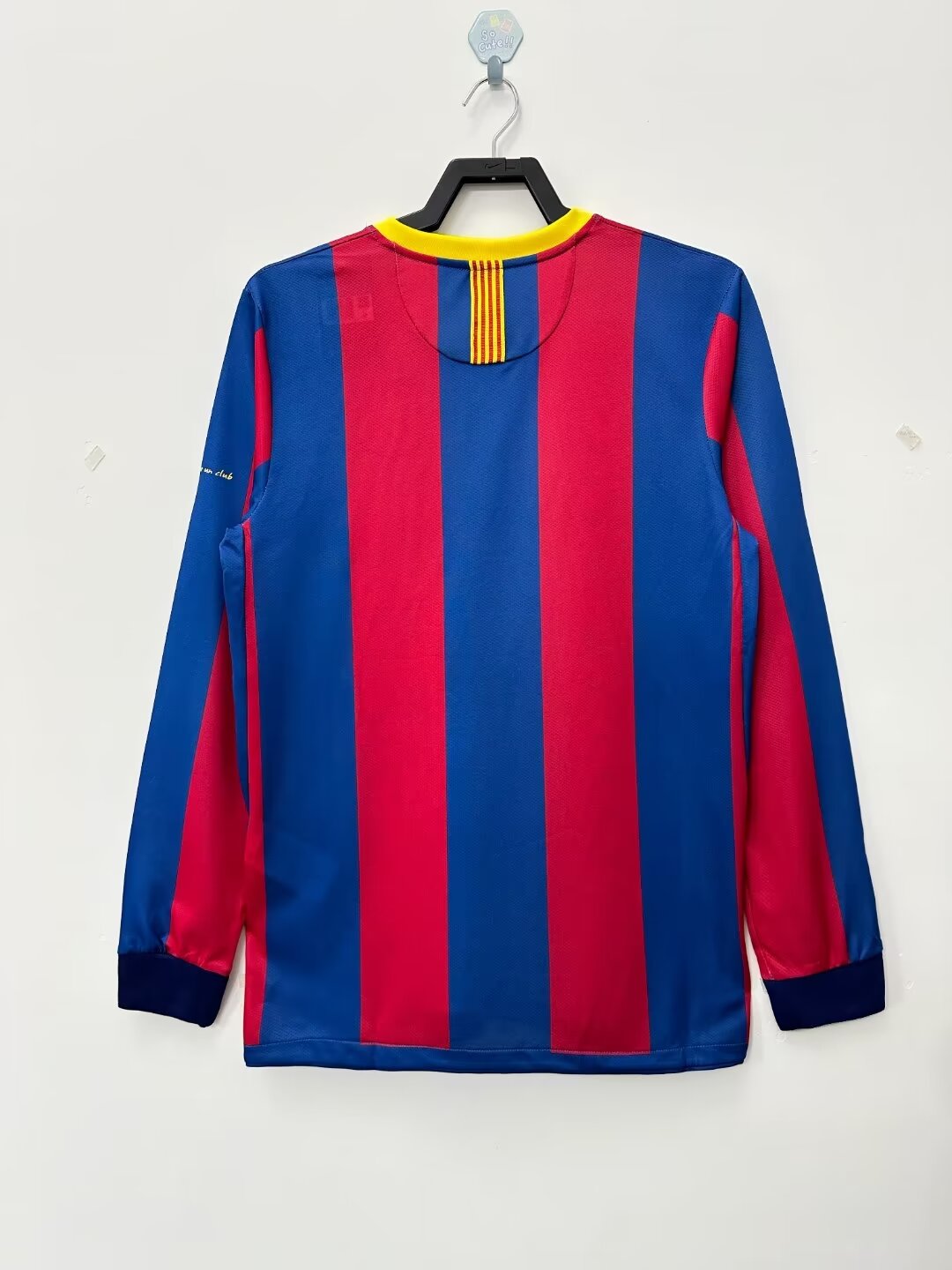 Retro Barcelona 10-11 long sleeve home S-XXL