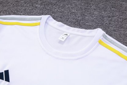 2324 Real Madrid white Round Neck Suit