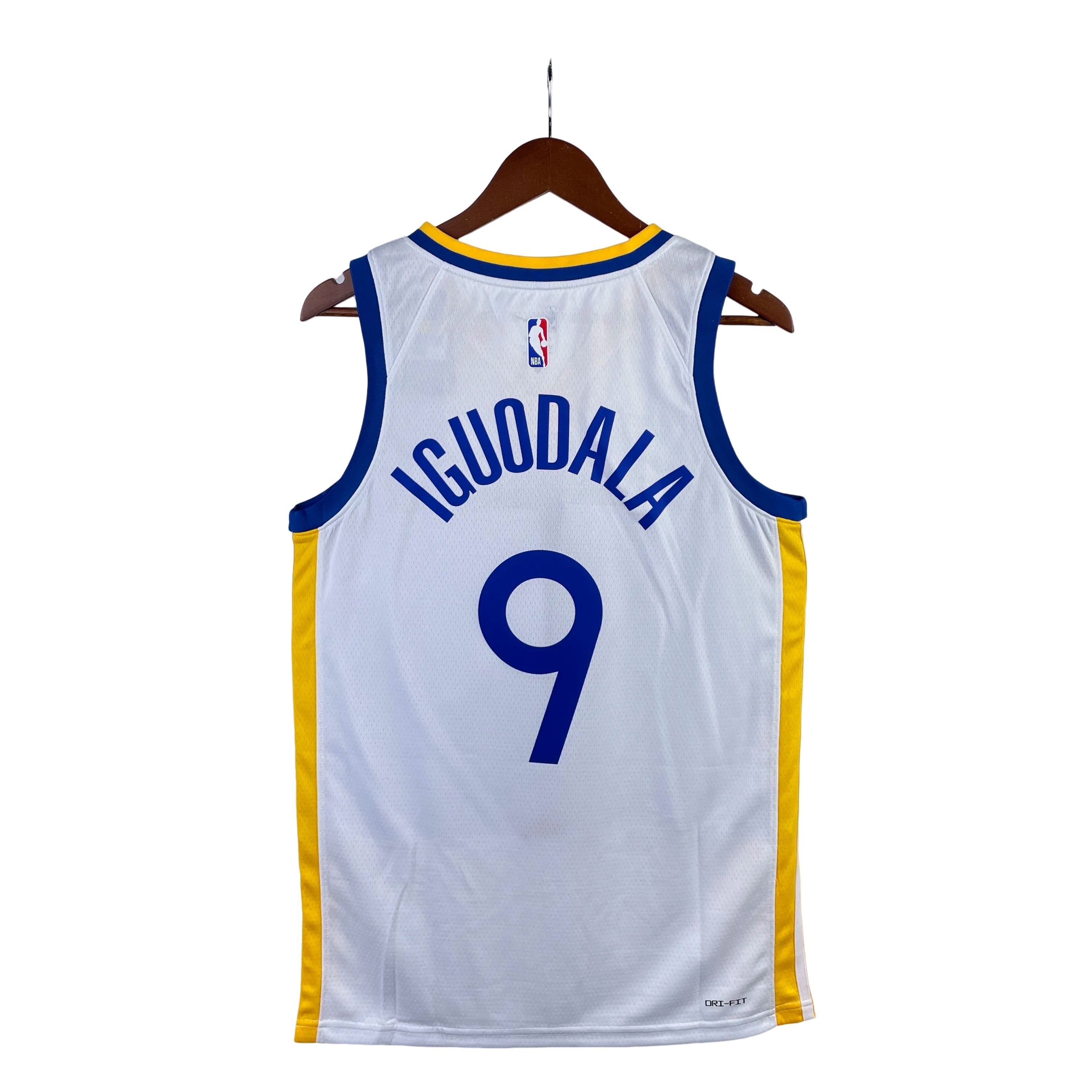 23 Season Warriors V-neck White No.9 Iguodala