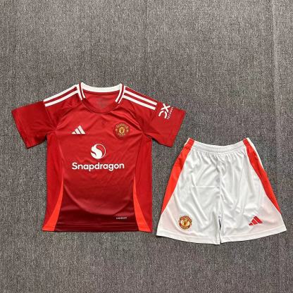 24/25 Manchester United home kids version size 16-28