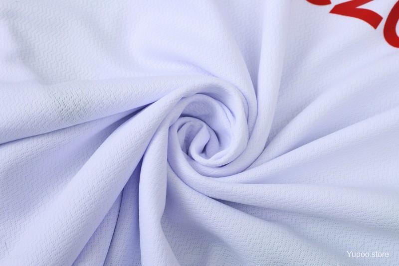 23-24 Manchester United White Short Sleeve+Shorts