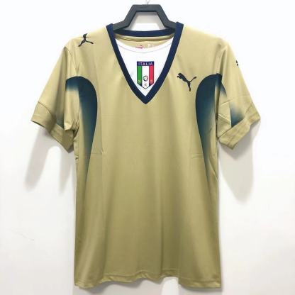 2006 Italy goalkeeper golden retro version S-XXL