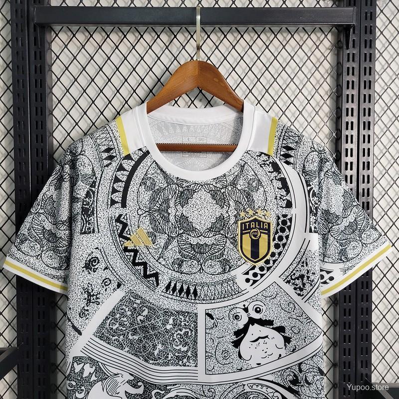 2023 Italy White Special Jersey  S～XXL