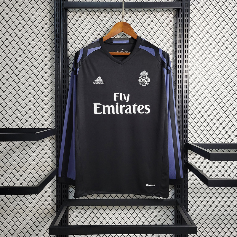Retro16-17 Real Madrid Second Away Long Sleeve S-XXL