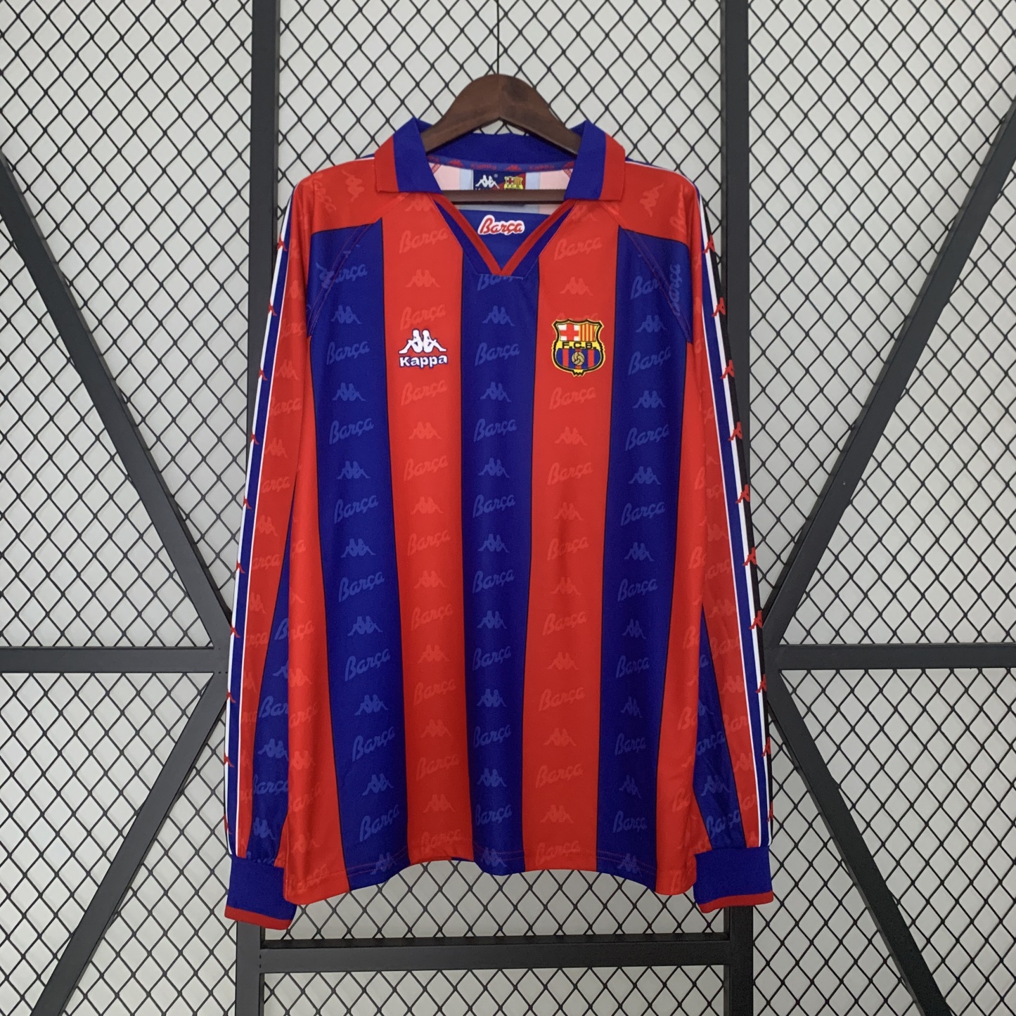Retro long sleeve Barcelona 96/97 home S-XXL