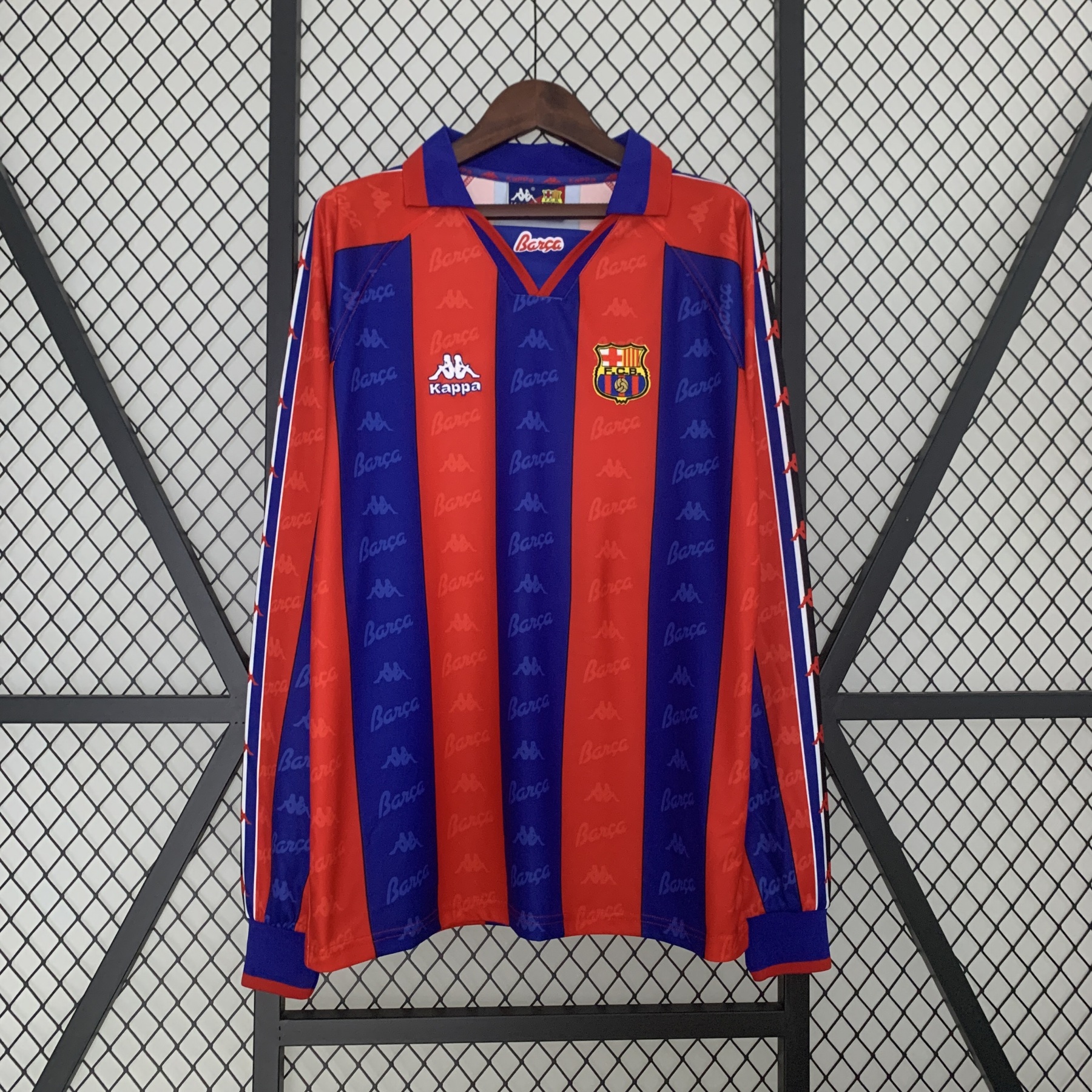 Retro long sleeve Barcelona 96/97 home S-XXL
