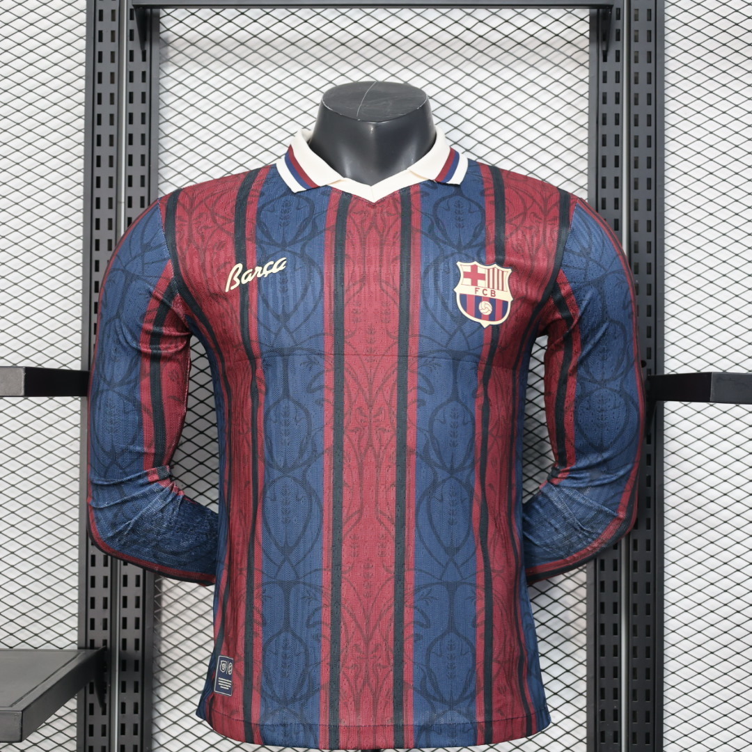 Barcelona 125th Anniversary long sleeve player version S-XXL