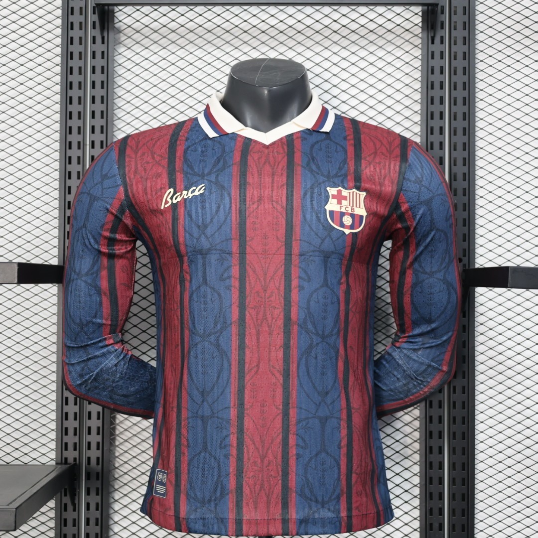 Barcelona 125th Anniversary long sleeve player version S-XXL