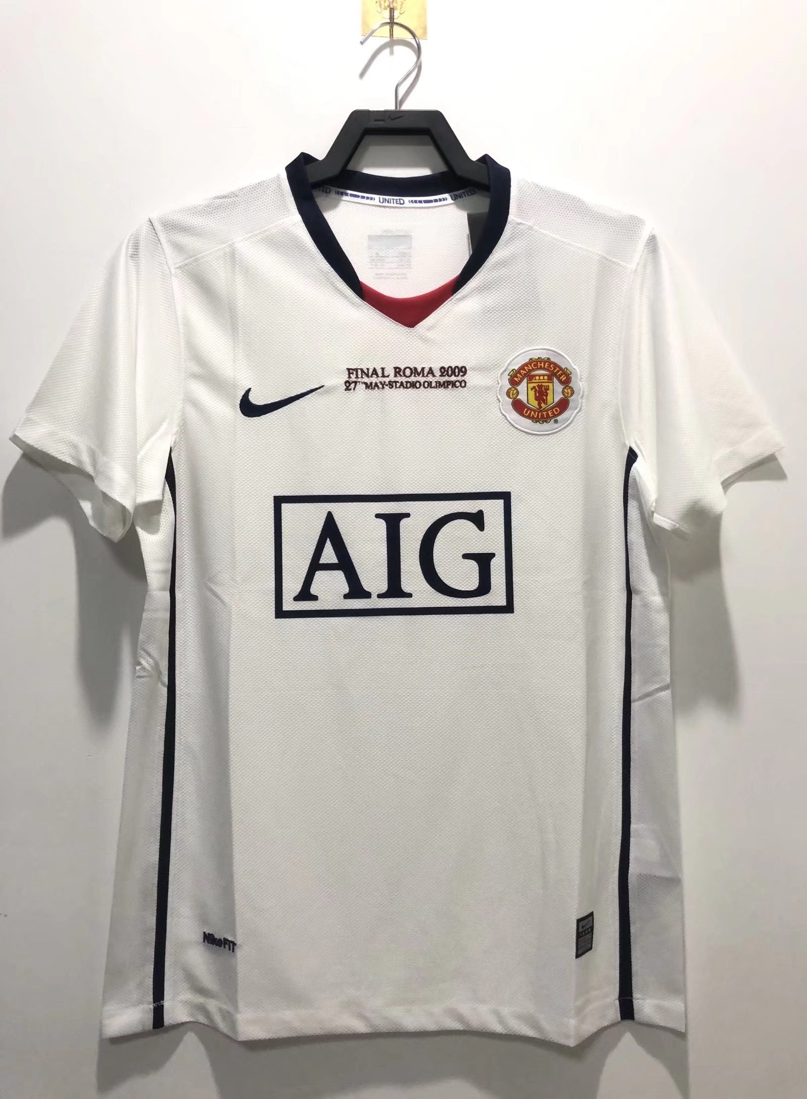 08/09 Manchester United Away UCL Champion Retro Version S-XXL