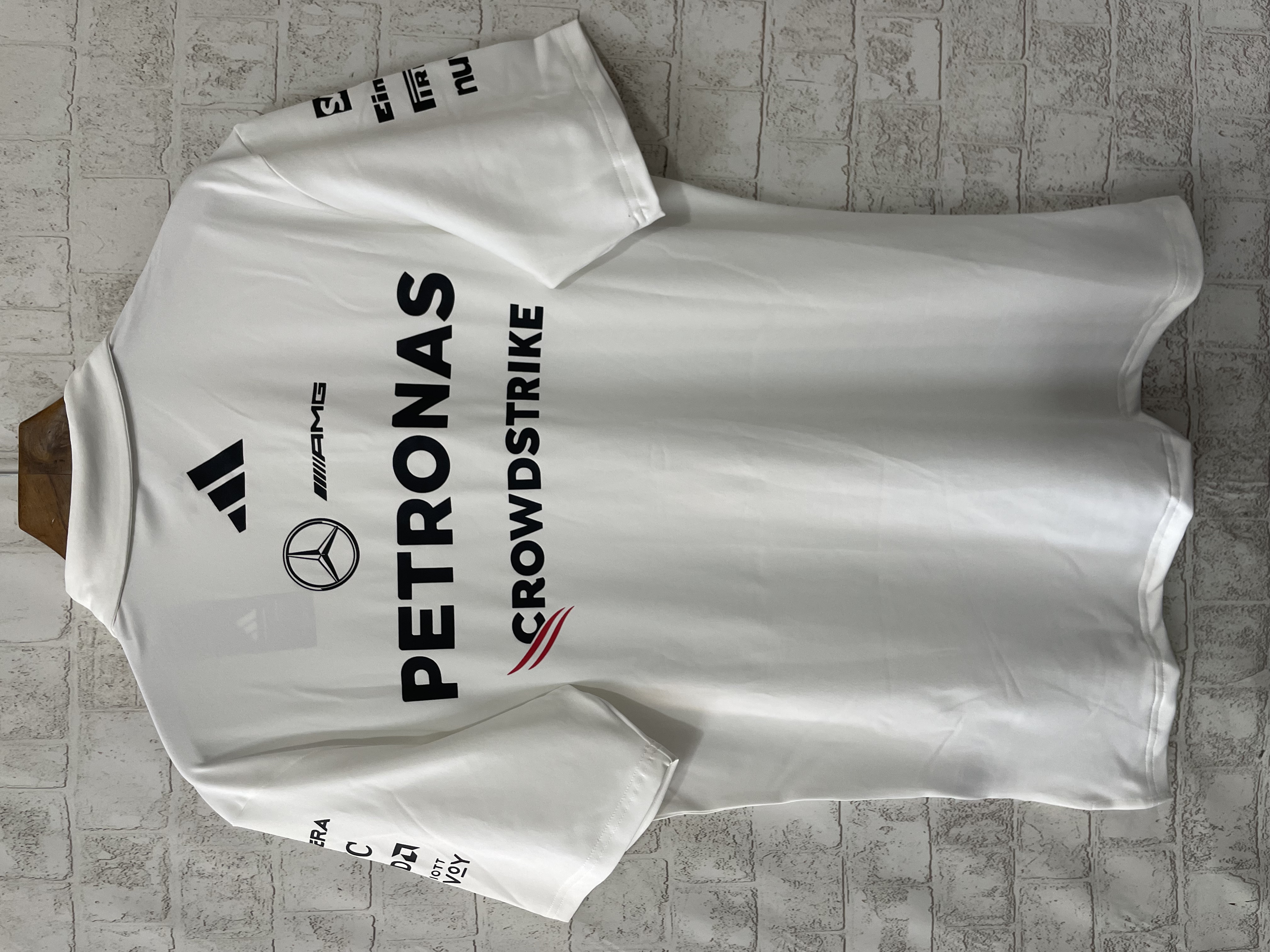 2025 Mercedes Benz F1 white jersey
