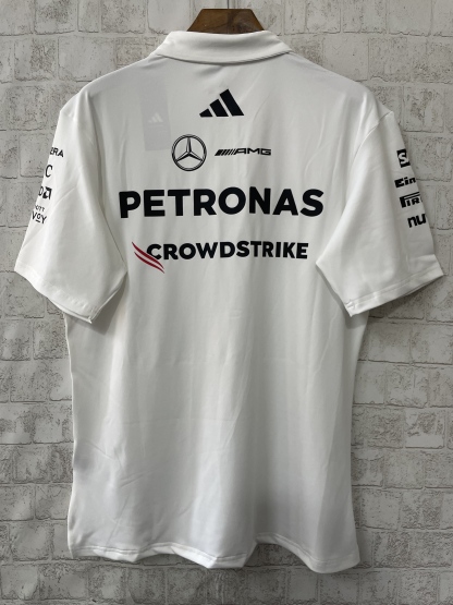 2025 Mercedes Benz F1 white jersey