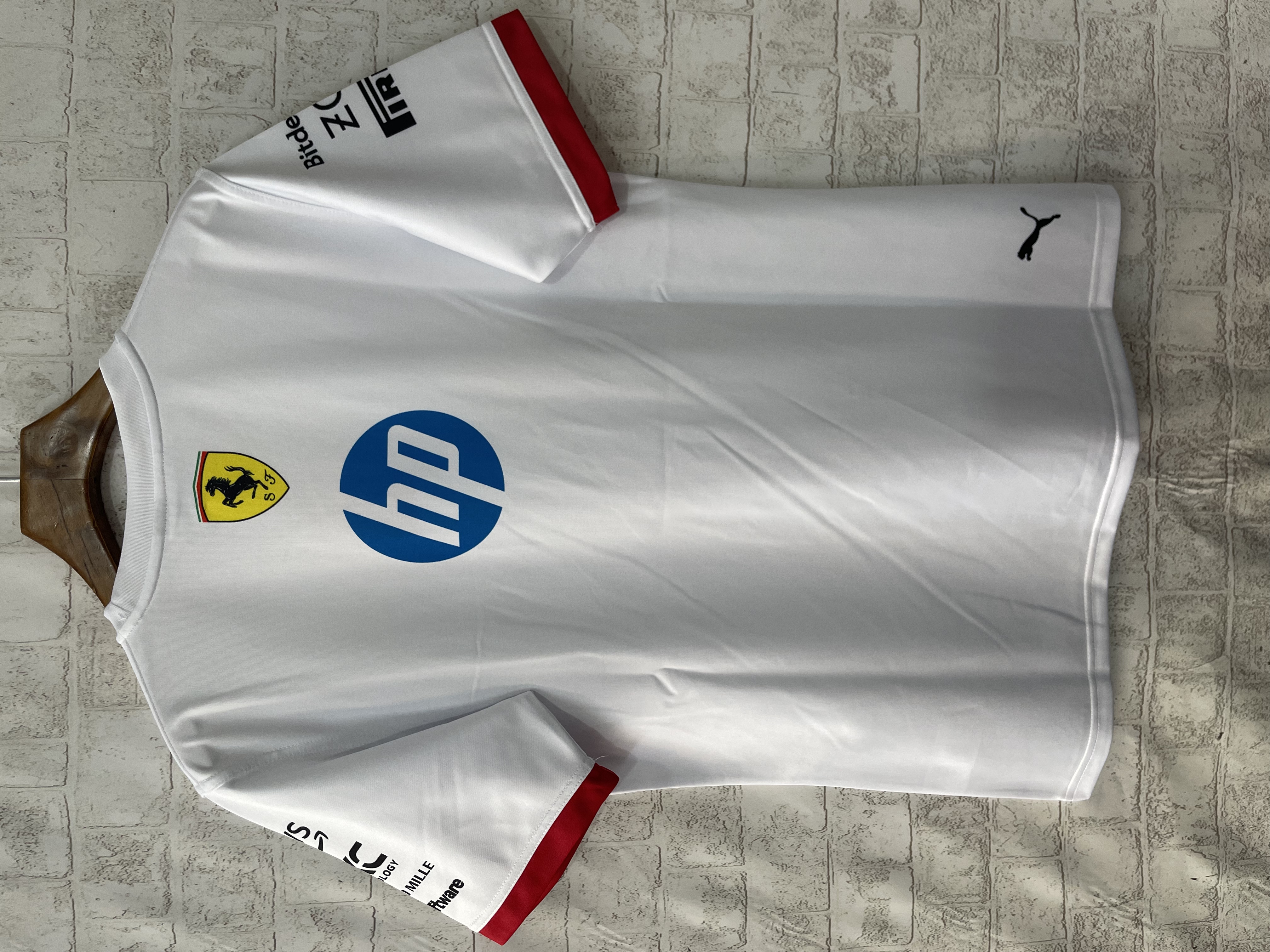 2025 Ferrari F1 white jersey
