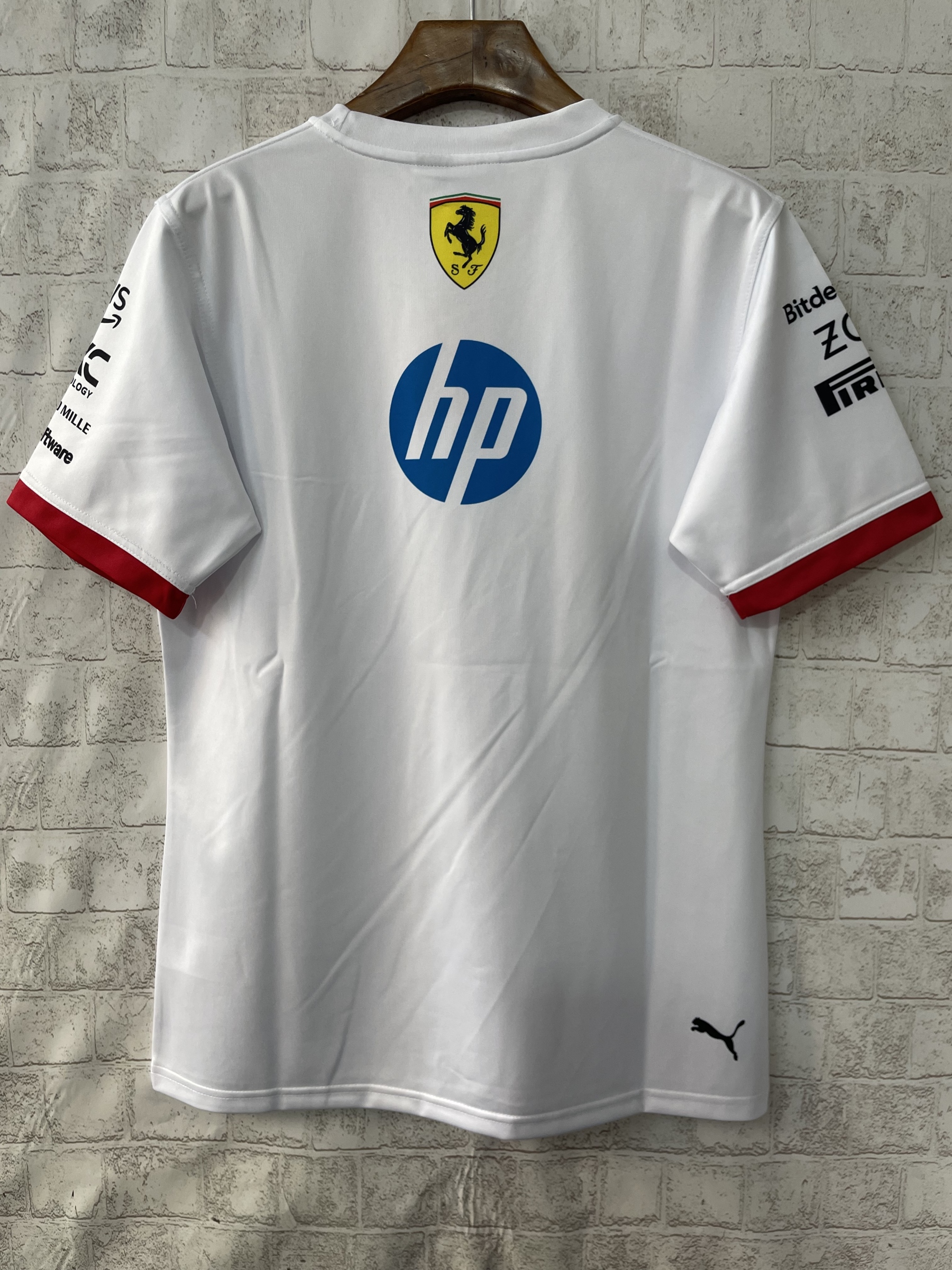 2025 Ferrari F1 white jersey