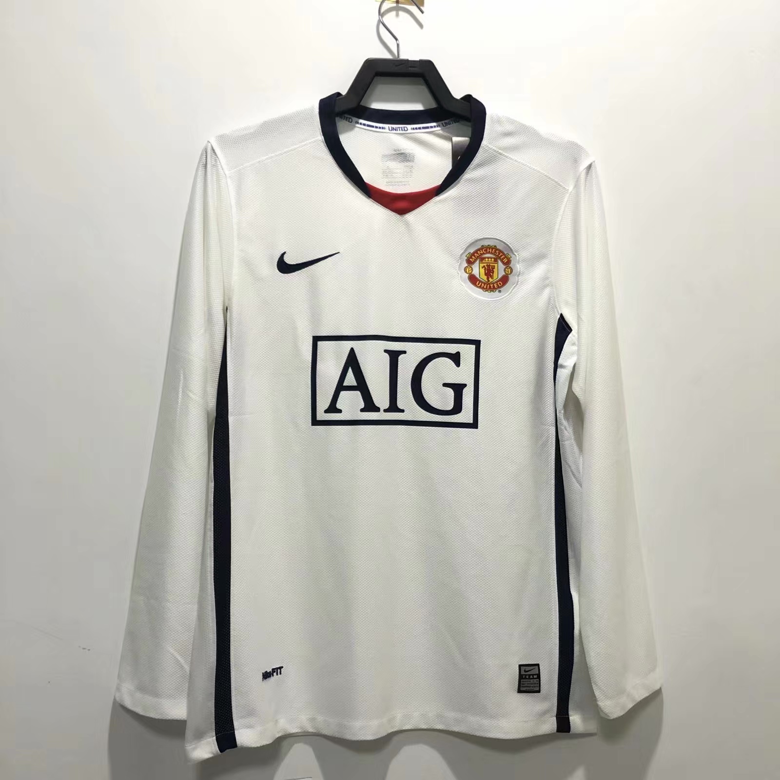 08/09 Manchester United Away long sleeve Retro Version S-XXL