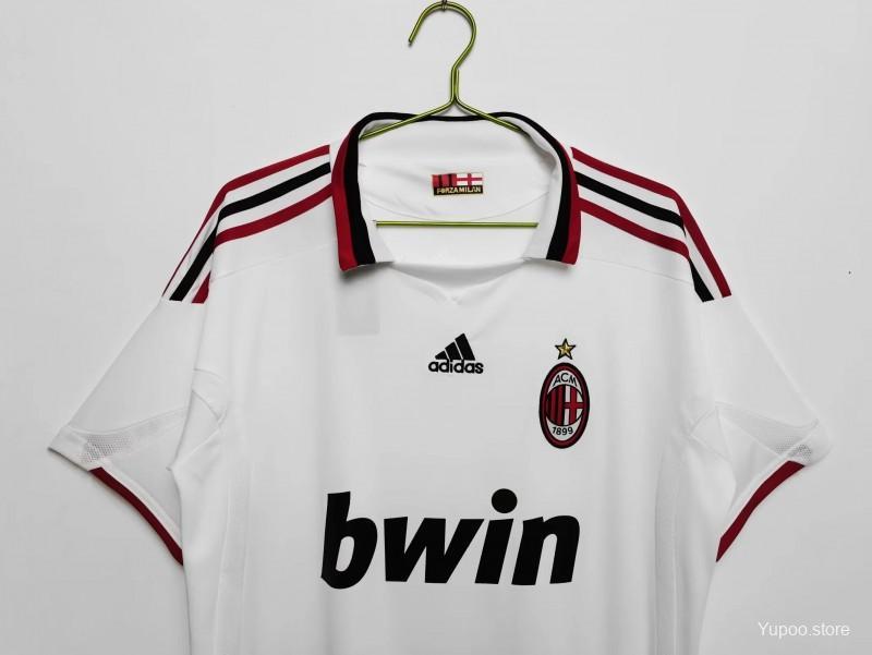 Retro 09/10 AC Milan Away White Jersey