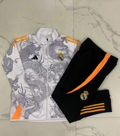 24/25 re@l Medrid white dragon Full-Zip Jacket Suit