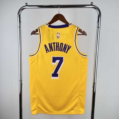 2023 NBA Los Angeles Lakers yellow version S-XXL