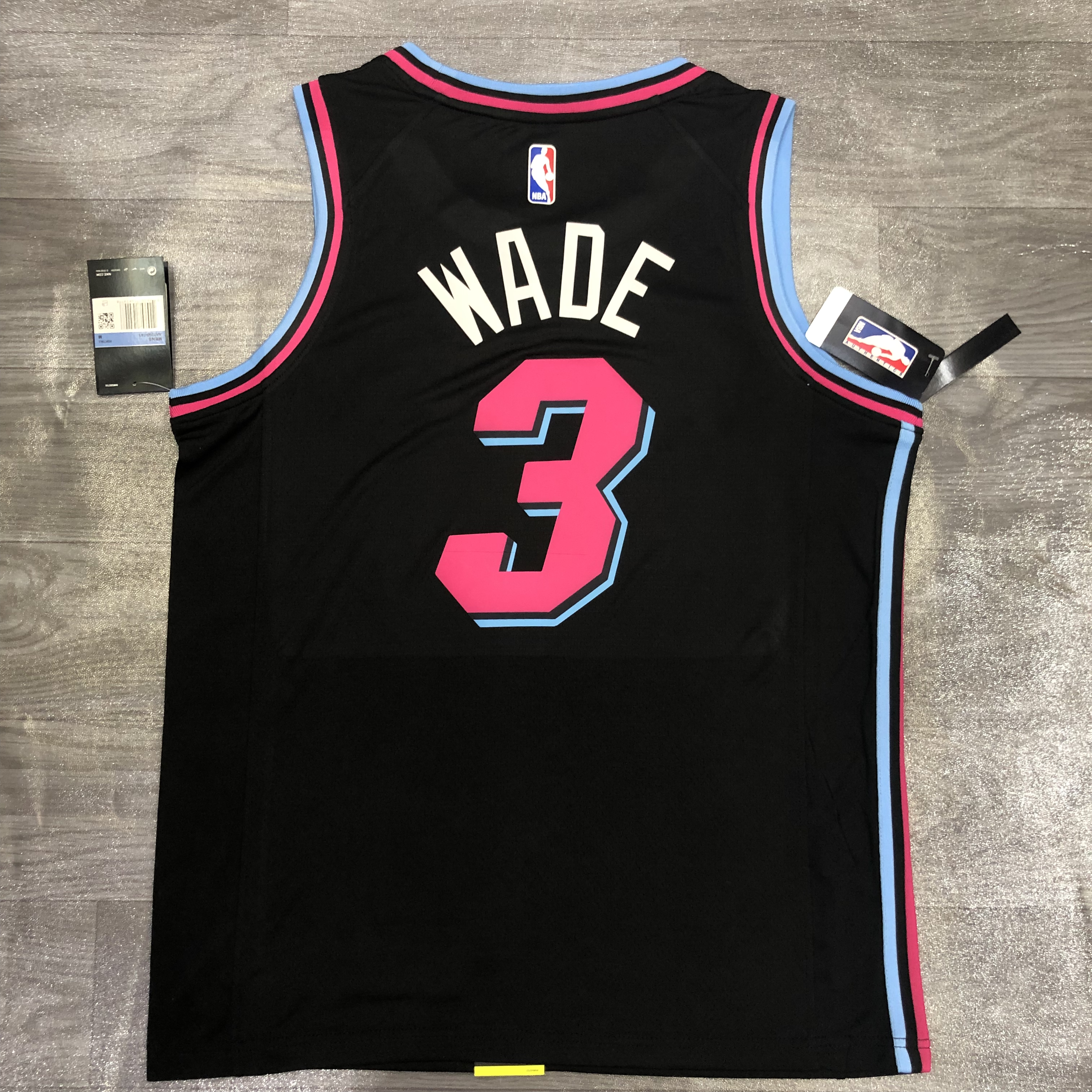 retro Miami Heat NO.3 Hot-pressure version S-XXL