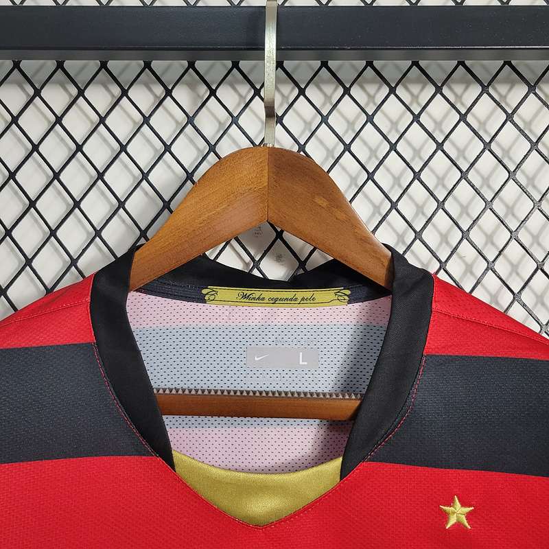 08-09 Flamengo Home Long Sleeve Size S-4XL