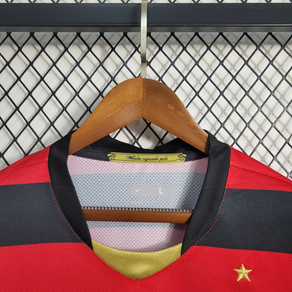 08-09 Flamengo Home Long Sleeve Size S-4XL