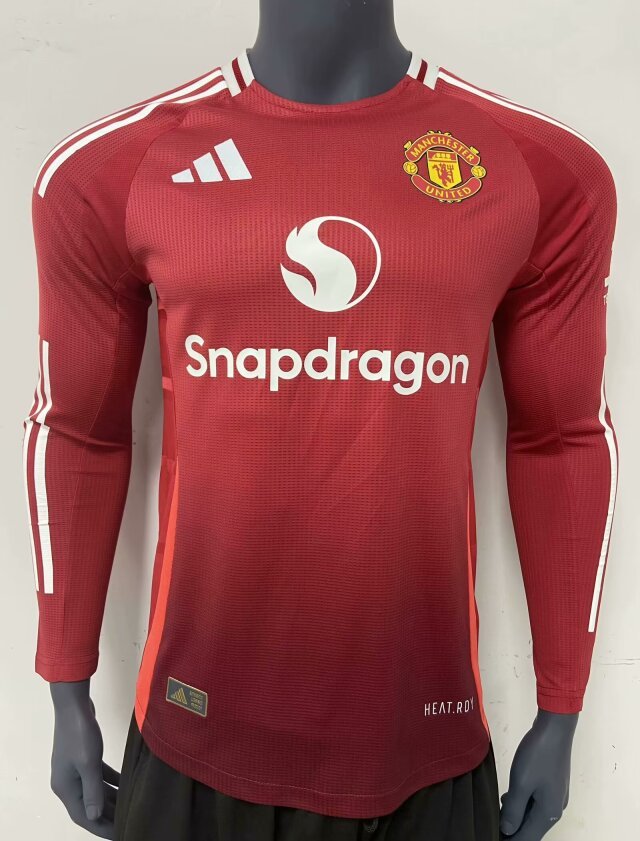 24/25 Manchester United M-U home Player Version long sleeve S-XXL