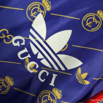 23-24 Real MadridxGUCC| Navy Windbreaker