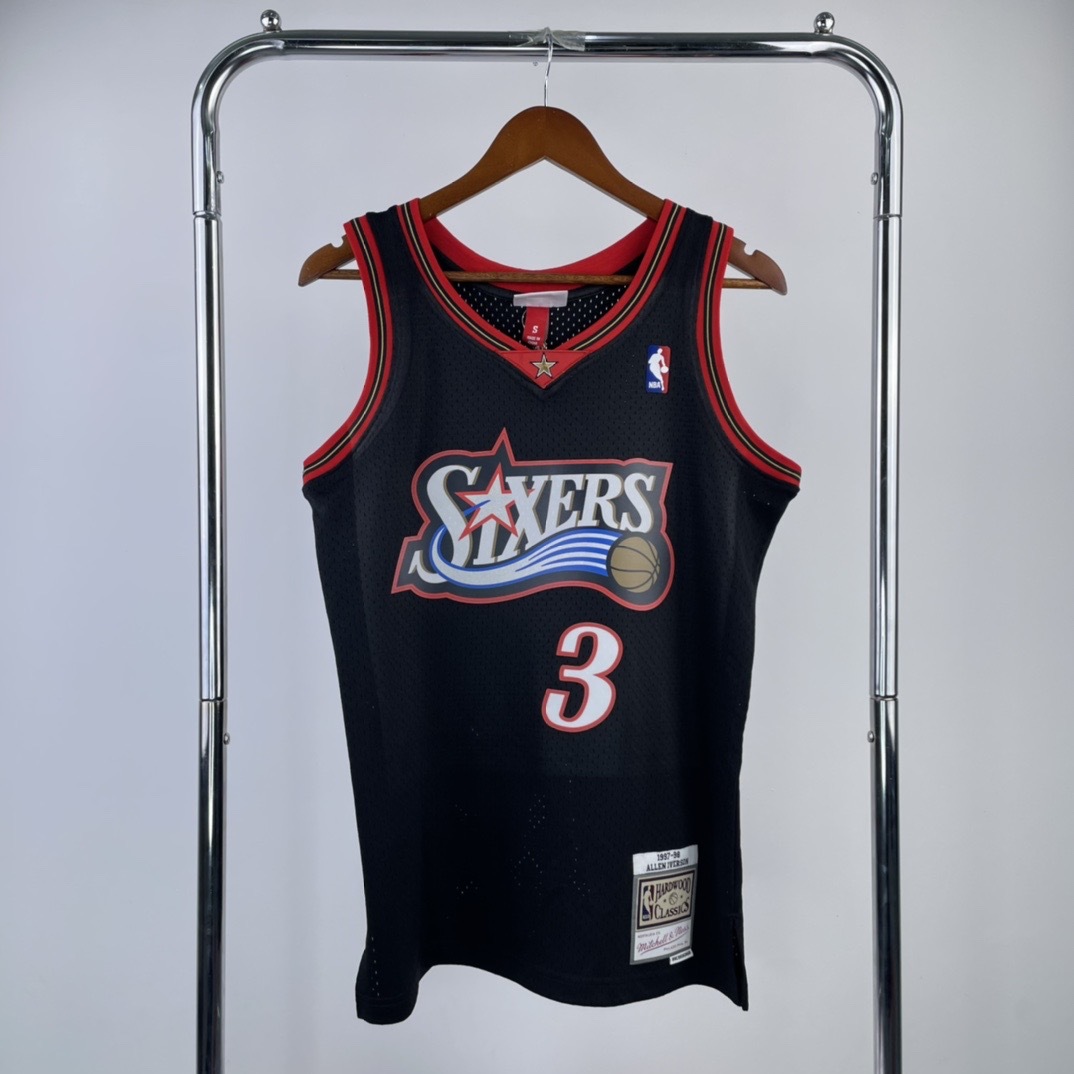 97/98 Philadelphia 76ers NO.3 Hot-pressure retro version S-XXL