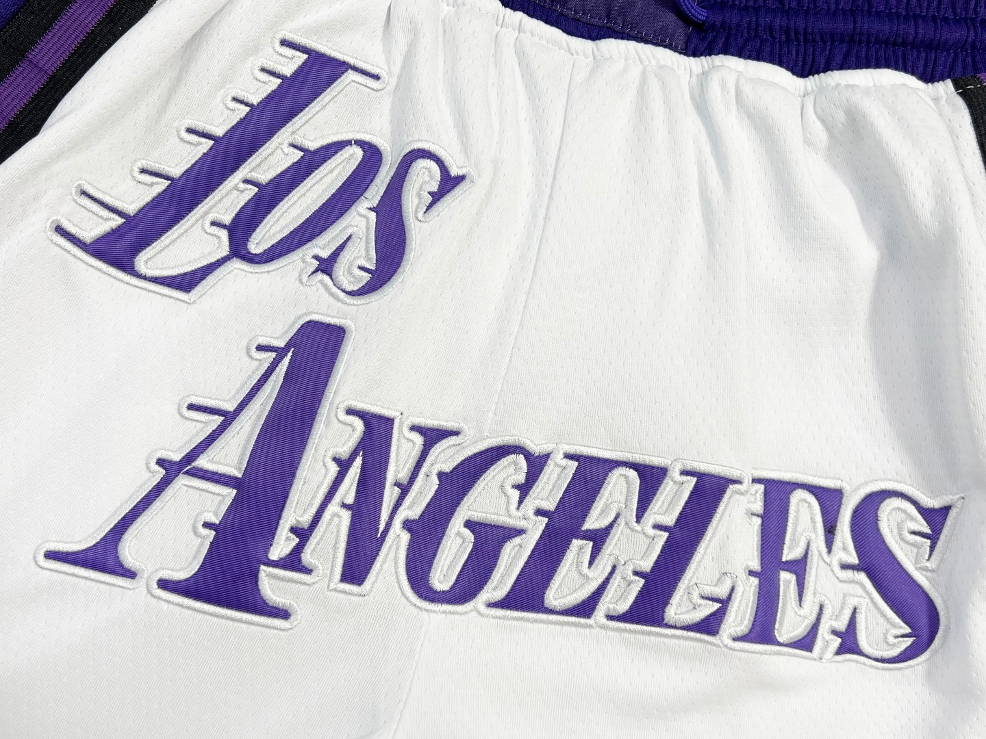 Lakers embroidered basketball shorts