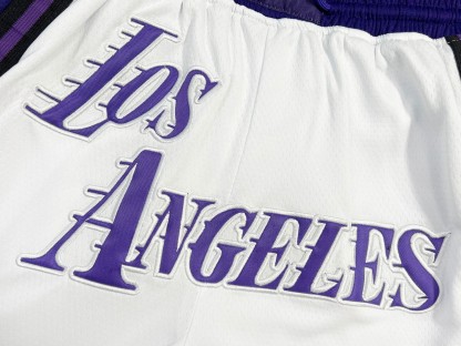 Lakers embroidered basketball shorts