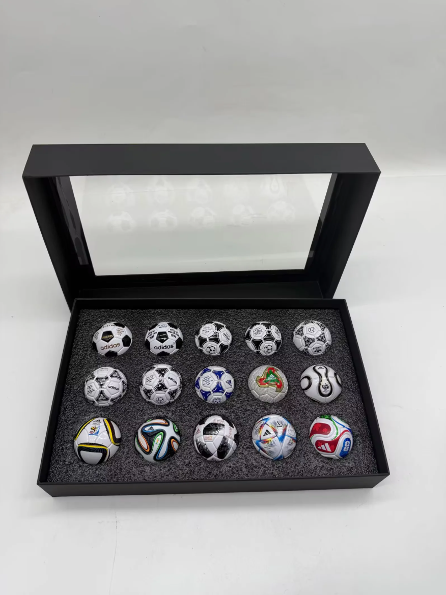 Previous World Cups commemorative small football models box