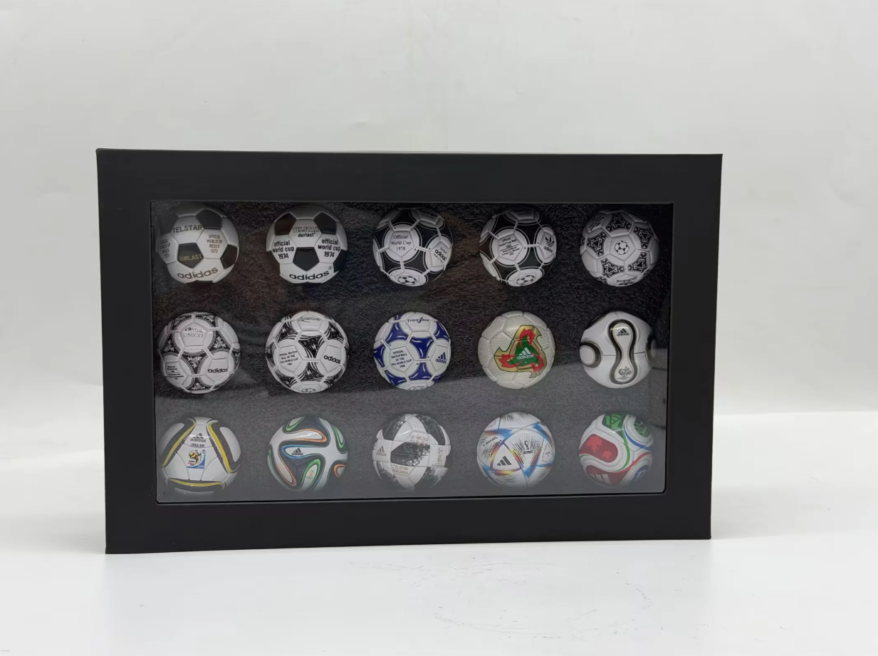 Previous World Cups commemorative small football models box