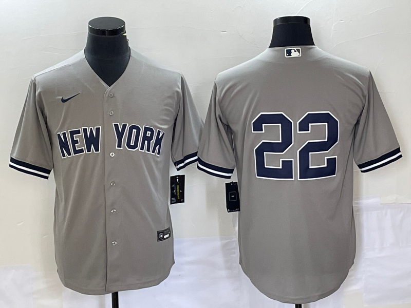 2025 MLB New York Yankees grey S-3XL