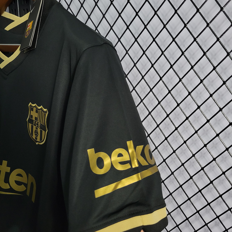 20/21 Barcelona Black with La liga Sponsor  Away S-XXL