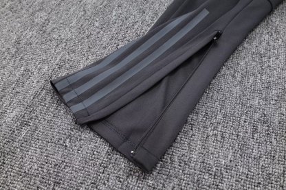 23-24 Real Madrid Gray Half-Zip Jacket Suit