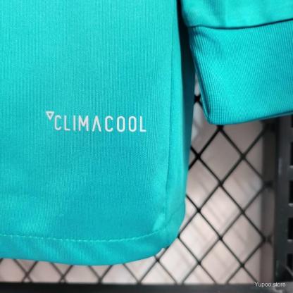 Retro Long Sleeve 17-18 Real Madrid Third Blue Jersey