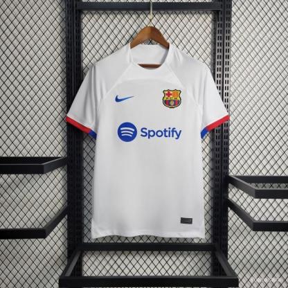 23-24 Barcelona Away White Jersey