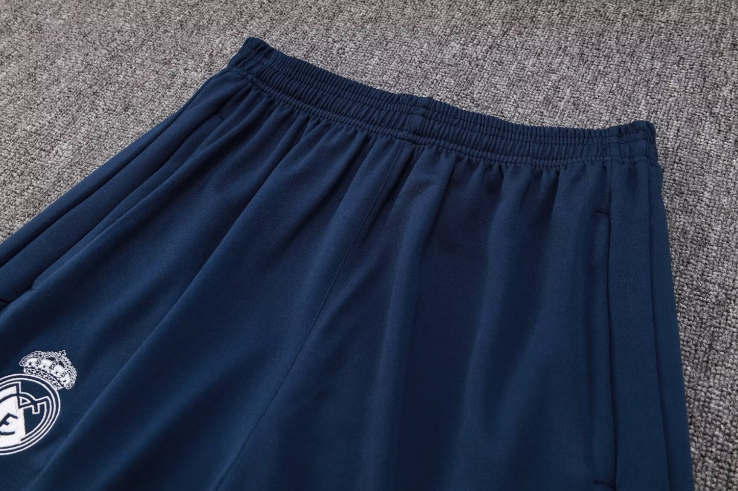 23-24 Real Madrid royal blue Half-Zip Jacket Suit