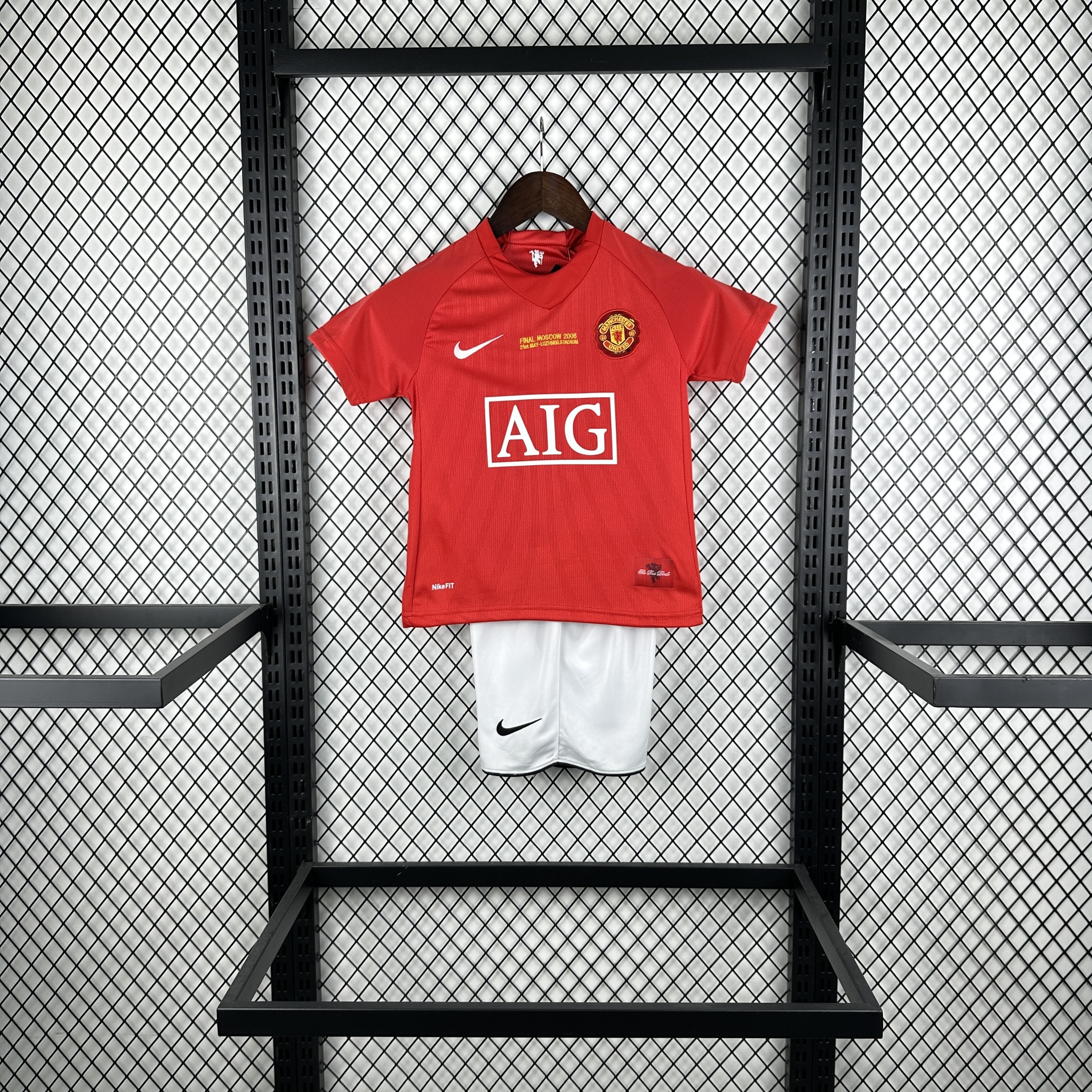 07/08 Manchester United home UCL retro kids version size 16-28