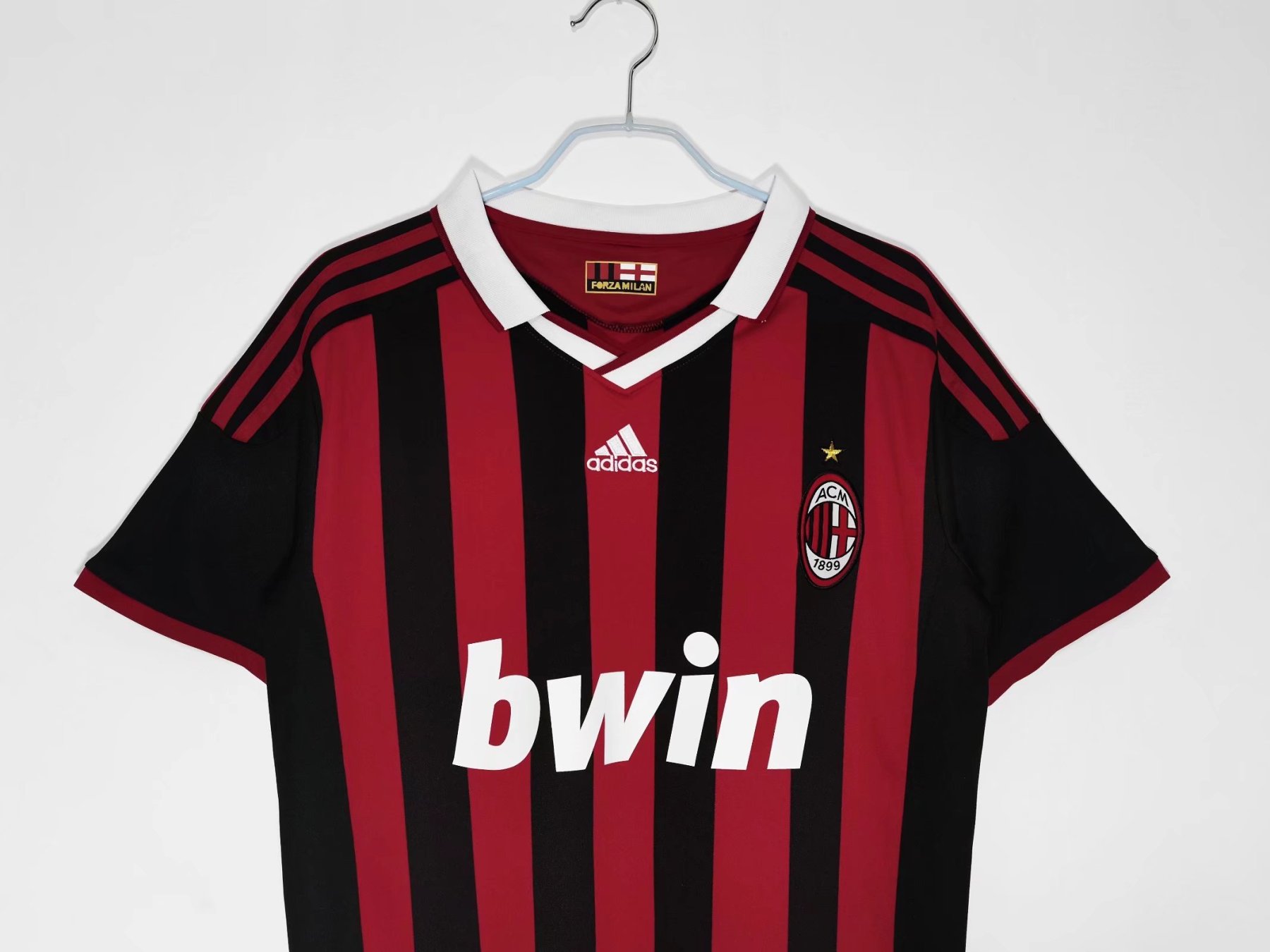 09/10 AC milan home retro version S-XXL