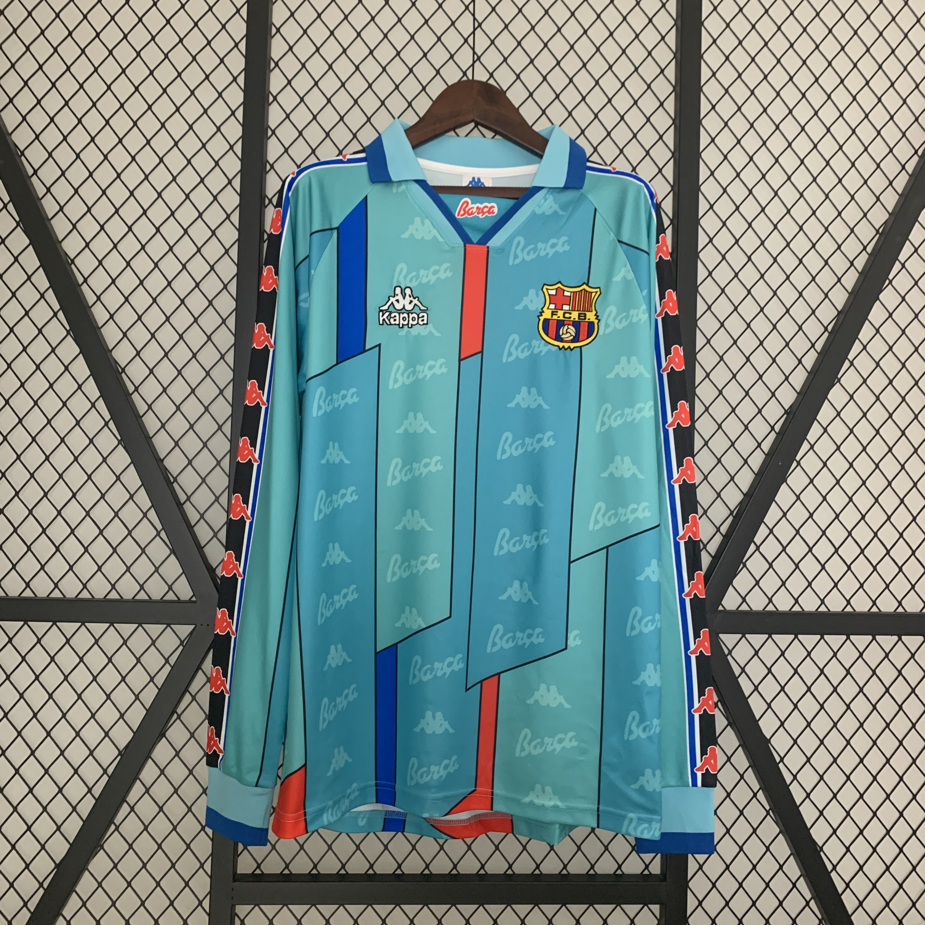Retro long sleeve Barcelona 96/97 away S-XX