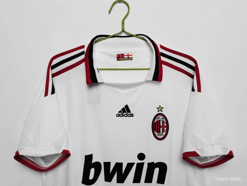 Retro 09/10 AC Milan Away White Jersey