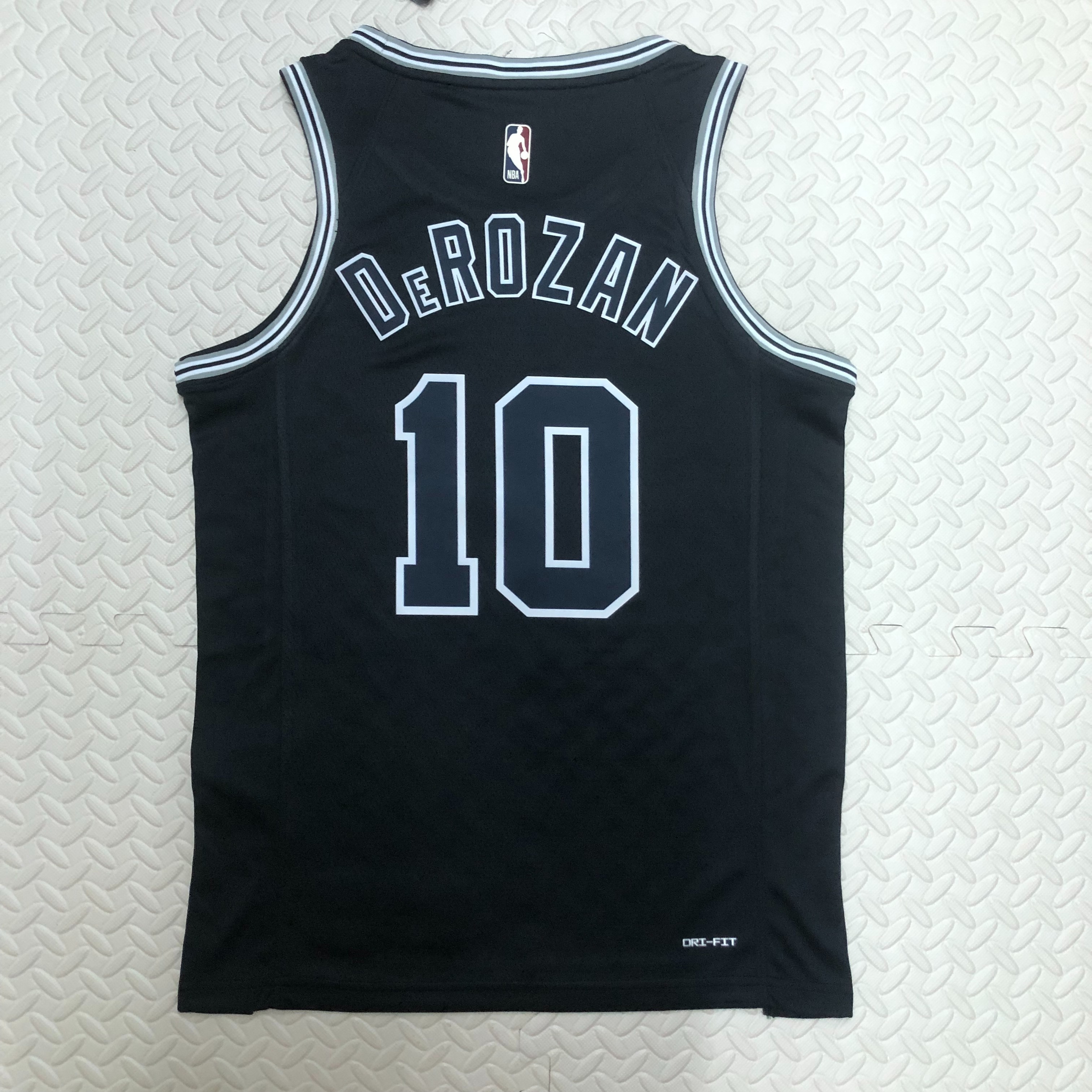 2023 NBA Santonio Spurs black Heat pressed classic version jersey S-XXL