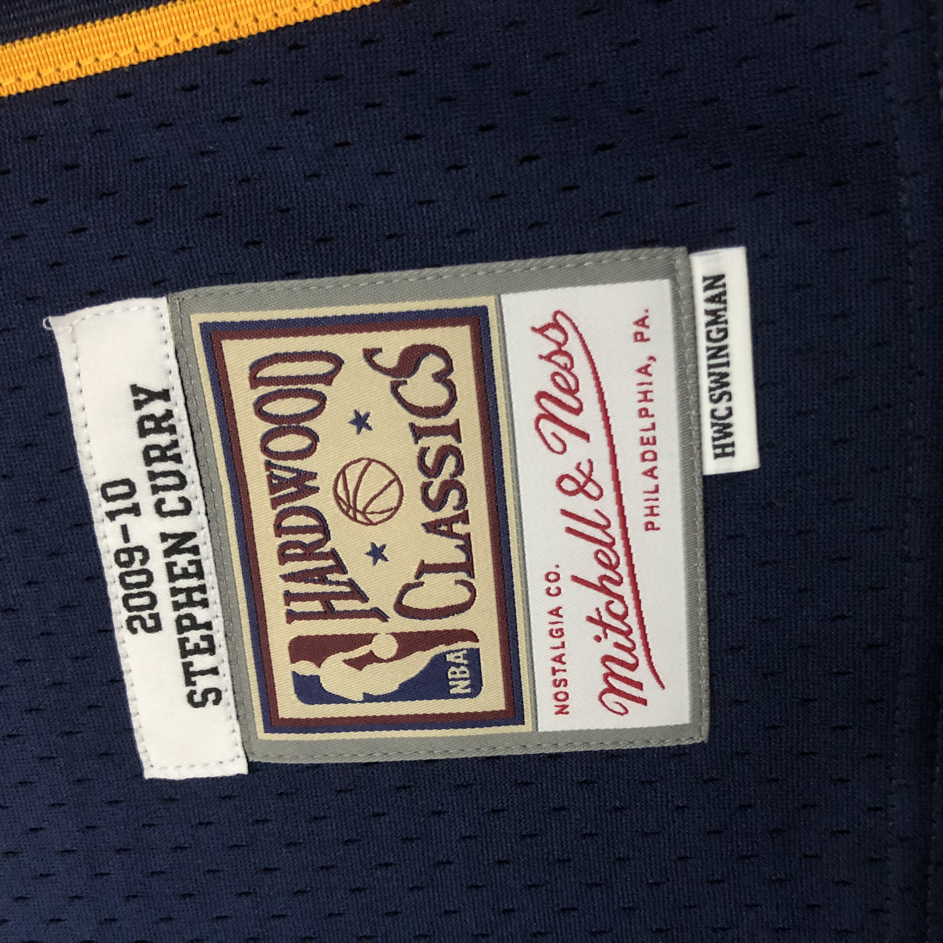 MN Heat Pressed Retro Jersey: SW Warriors 09/10 Dark Blue No.30 Curry